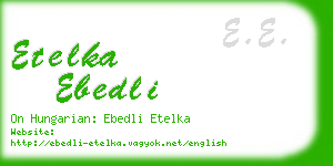 etelka ebedli business card